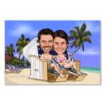 Bild von   karikatur vom foto paar im sjpg | Individuelle 🎁 persönliche 🎁 personalisierte Geschenke bedruckt ▪ bestickt ▪ graviert