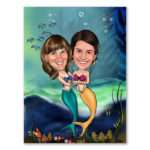 Bild von   karikatur vom foto zwei nixejpg | Individuelle 🎁 persönliche 🎁 personalisierte Geschenke bedruckt ▪ bestickt ▪ graviert