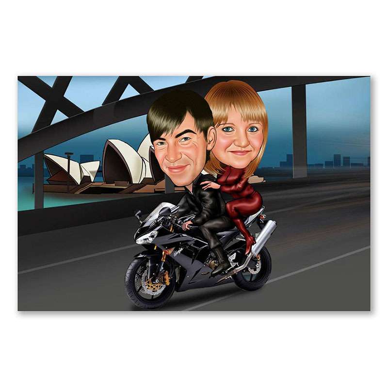 Bild von   karikatur vom foto australiejpg | Individuelle 🎁 persönliche 🎁 personalisierte Geschenke bedruckt ▪ bestickt ▪ graviert