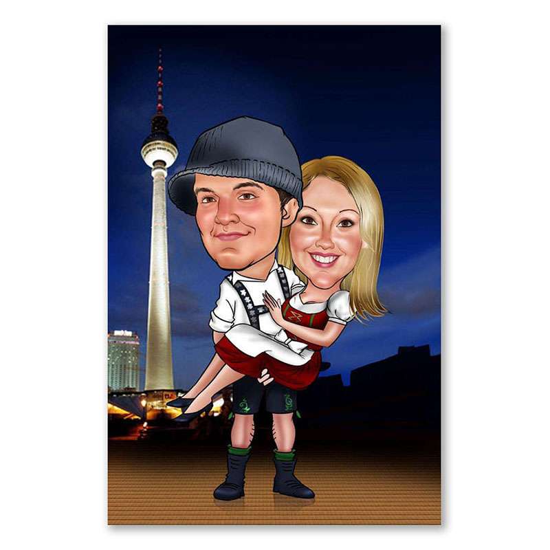 Bild von   karikatur vom foto bayern injpg | Individuelle 🎁 persönliche 🎁 personalisierte Geschenke bedruckt ▪ bestickt ▪ graviert