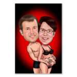 Bild von   karikatur vom foto schwangerjpg | Individuelle 🎁 persönliche 🎁 personalisierte Geschenke bedruckt ▪ bestickt ▪ graviert