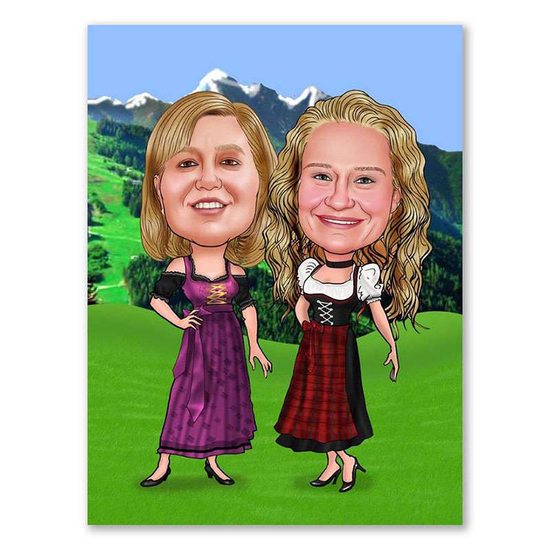 Bild von   karikatur vom foto servus cjpg | Individuelle 🎁 persönliche 🎁 personalisierte Geschenke bedruckt ▪ bestickt ▪ graviert