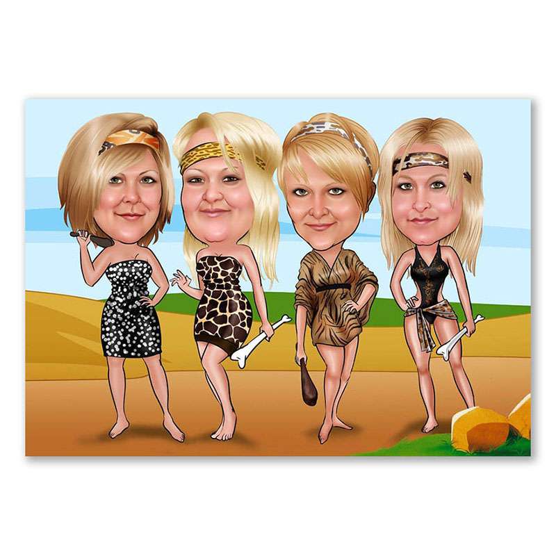 Bild von   karikatur vom foto die ureinjpg | Individuelle 🎁 persönliche 🎁 personalisierte Geschenke bedruckt ▪ bestickt ▪ graviert