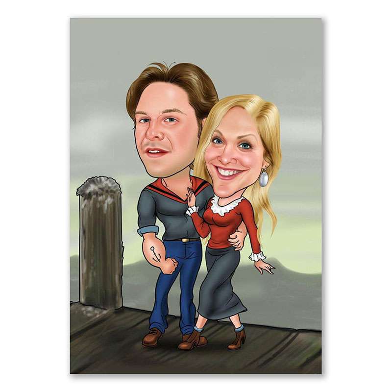 Bild von   karikatur vom foto ein richtjpg | Individuelle 🎁 persönliche 🎁 personalisierte Geschenke bedruckt ▪ bestickt ▪ graviert