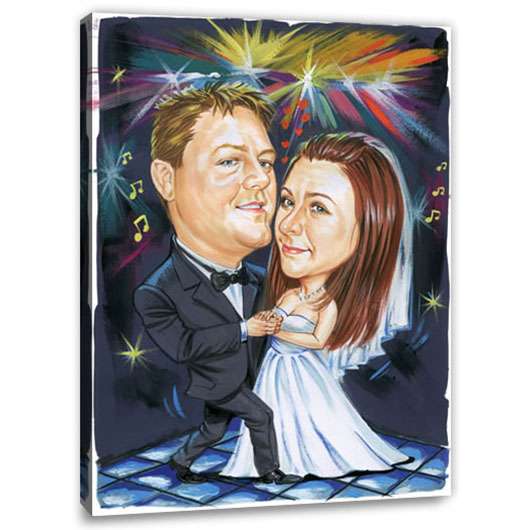 Bild von   karikatur vom foto tanzendesjpg | Individuelle 🎁 persönliche 🎁 personalisierte Geschenke bedruckt ▪ bestickt ▪ graviert