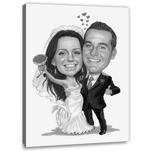 Bild von   karikatur vom foto getraut sjpg | Individuelle 🎁 persönliche 🎁 personalisierte Geschenke bedruckt ▪ bestickt ▪ graviert