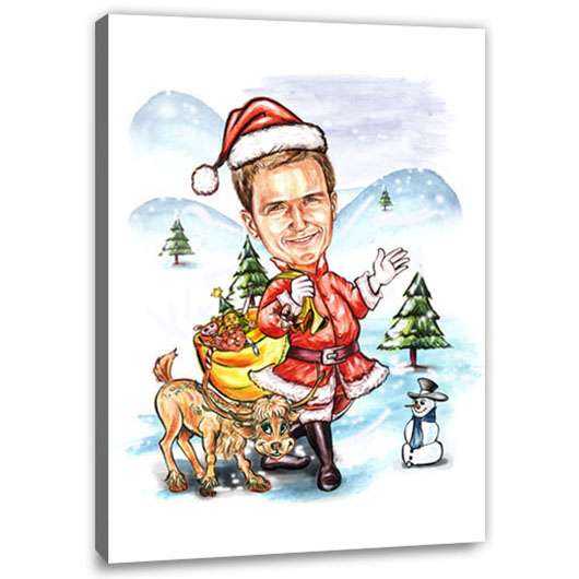 Bild von   karikatur vom foto nikolausjpg | Individuelle 🎁 persönliche 🎁 personalisierte Geschenke bedruckt ▪ bestickt ▪ graviert