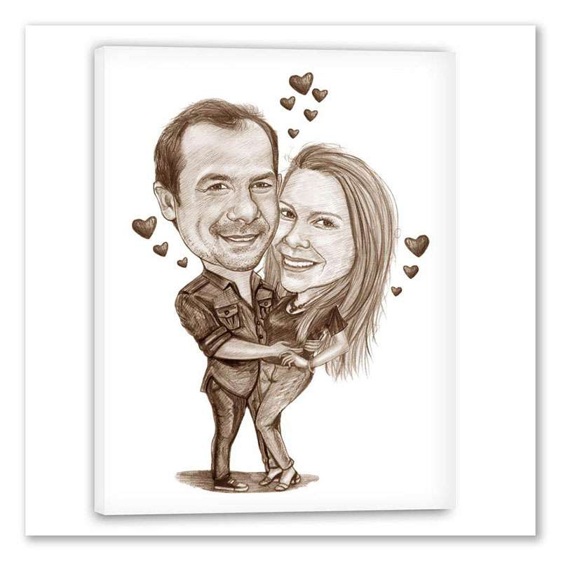 Bild von   karikatur vom foto liebe zeijpg | Individuelle 🎁 persönliche 🎁 personalisierte Geschenke bedruckt ▪ bestickt ▪ graviert