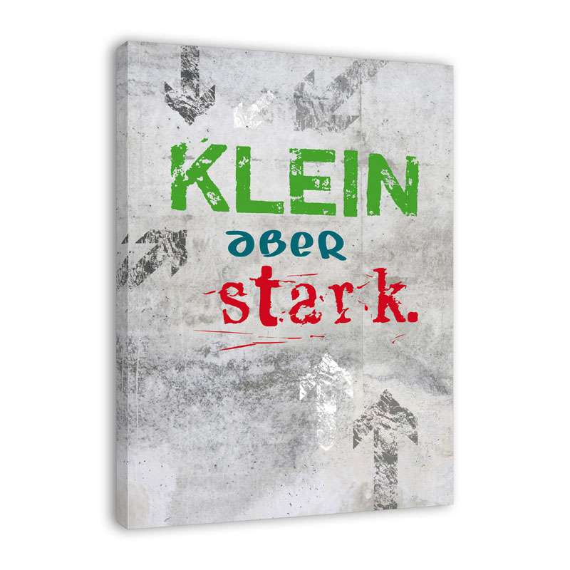 Bild von   spruch auf leinwand klein abjpg | Individuelle 🎁 persönliche 🎁 personalisierte Geschenke bedruckt ▪ bestickt ▪ graviert
