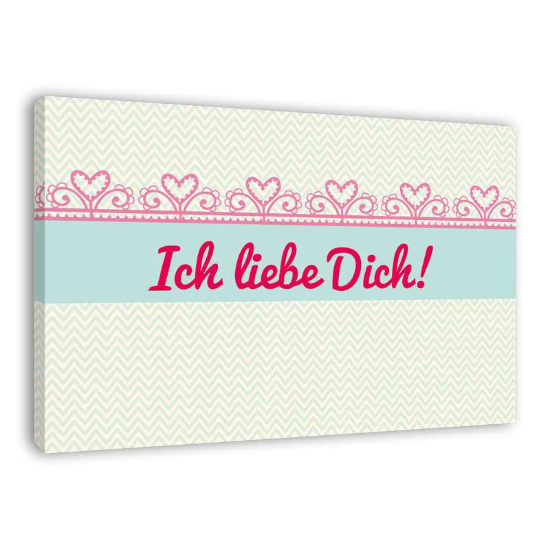 Bild von   spruch auf leinwand ich liebjpg | Individuelle 🎁 persönliche 🎁 personalisierte Geschenke bedruckt ▪ bestickt ▪ graviert