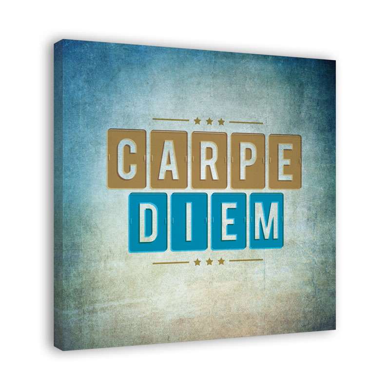 Bild von   spruch auf leinwand carpe dijpg | Individuelle 🎁 persönliche 🎁 personalisierte Geschenke bedruckt ▪ bestickt ▪ graviert