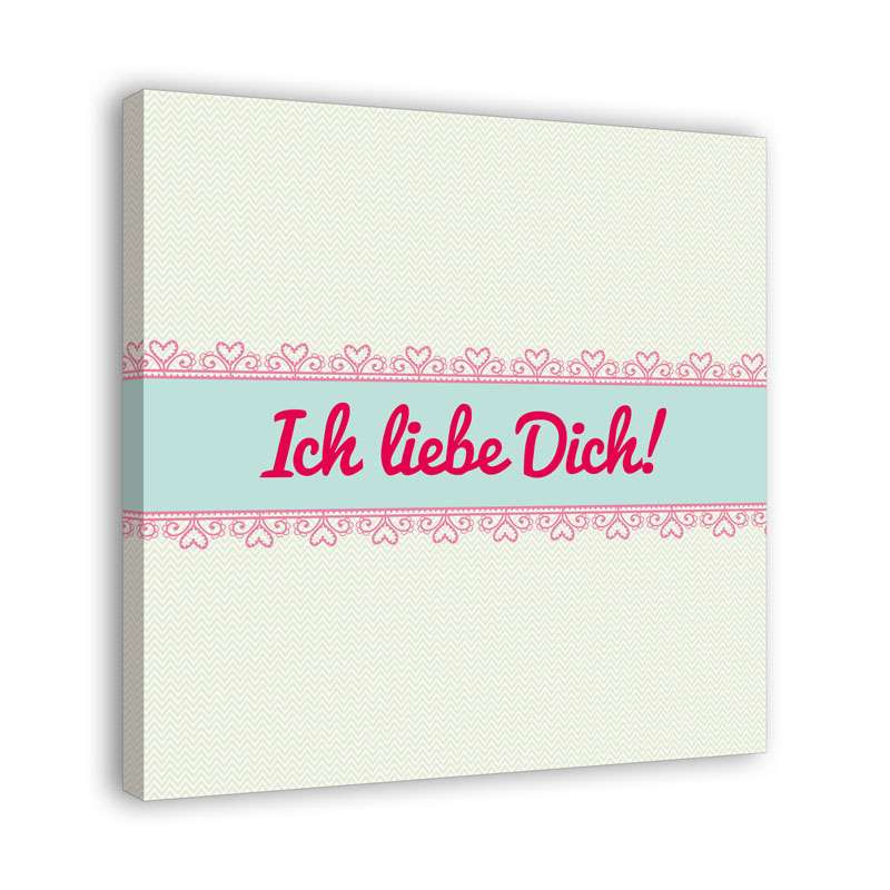 Bild von   spruch auf leinwand ich liebjpg | Individuelle 🎁 persönliche 🎁 personalisierte Geschenke bedruckt ▪ bestickt ▪ graviert