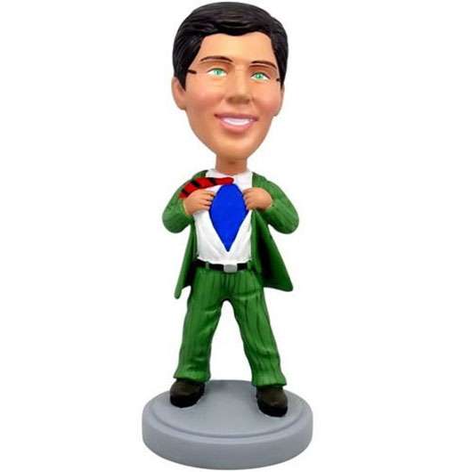 3D-Comicfigur vom Foto - Gr�ner Mann (QM-3163)