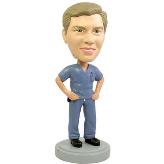 3D-Comicfigur vom Foto - Blue Man (QM-3419)