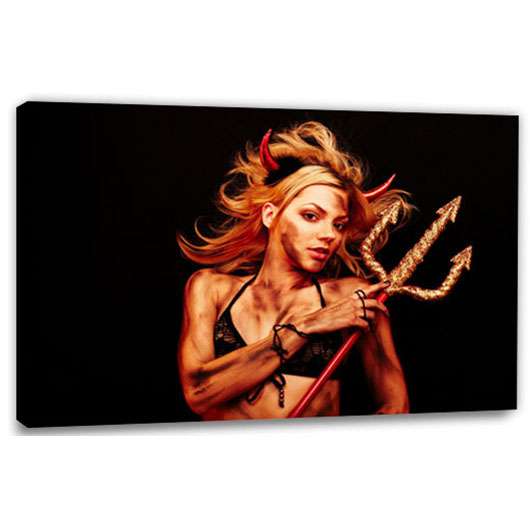 Bild von   fantasie portrait teufelinjpg | Individuelle 🎁 persönliche 🎁 personalisierte Geschenke bedruckt ▪ bestickt ▪ graviert