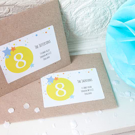 Bild von   empfaenger etiketten  verscjpg | Individuelle 🎁 persönliche 🎁 personalisierte Geschenke bedruckt ▪ bestickt ▪ graviert