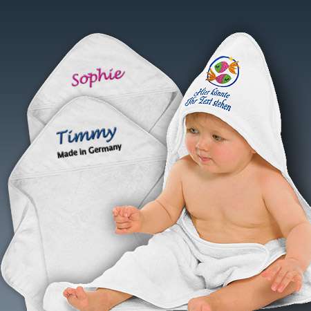 Bild von   babyhandtuch mit namenjpg | Individuelle 🎁 persönliche 🎁 personalisierte Geschenke bedruckt ▪ bestickt ▪ graviert