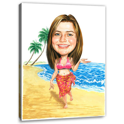 Bild von   erstellung karikatur frau am sjpg | Individuelle 🎁 persönliche 🎁 personalisierte Geschenke bedruckt ▪ bestickt ▪ graviert