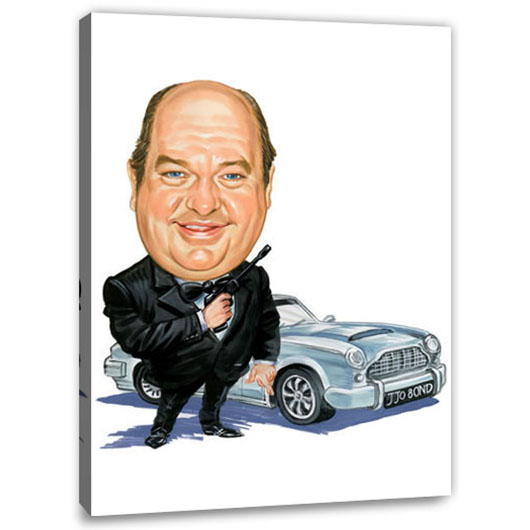 Erstellung Karikatur Geheimagent (cju127), inkl. 1 Person