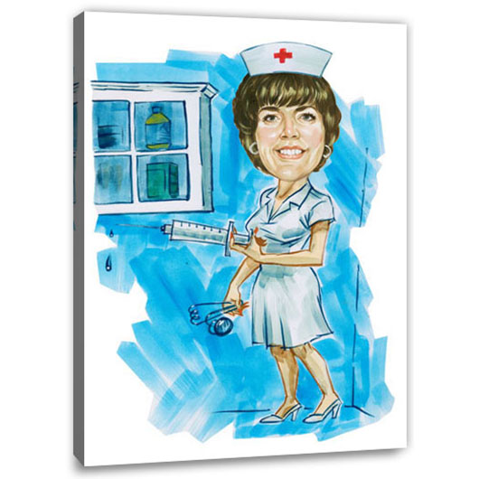 Bild von   erstellung karikatur krankenpfjpg | Individuelle 🎁 persönliche 🎁 personalisierte Geschenke bedruckt ▪ bestickt ▪ graviert