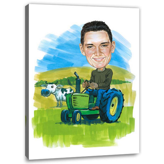 Bild von   erstellung karikatur landwirtjpg | Individuelle 🎁 persönliche 🎁 personalisierte Geschenke bedruckt ▪ bestickt ▪ graviert