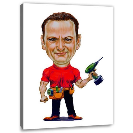 Bild von   erstellung karikatur handwerkejpg | Individuelle 🎁 persönliche 🎁 personalisierte Geschenke bedruckt ▪ bestickt ▪ graviert