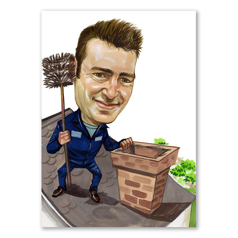 Bild von   erstellung karikatur schornstejpg | Individuelle 🎁 persönliche 🎁 personalisierte Geschenke bedruckt ▪ bestickt ▪ graviert