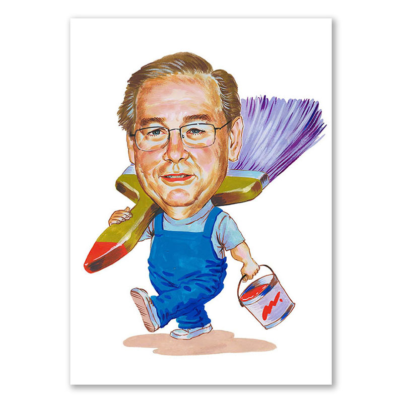 Bild von   erstellung karikatur heimwerkejpg | Individuelle 🎁 persönliche 🎁 personalisierte Geschenke bedruckt ▪ bestickt ▪ graviert