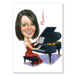 Bild von   erstellung karikatur pianistenjpg | Individuelle 🎁 persönliche 🎁 personalisierte Geschenke bedruckt ▪ bestickt ▪ graviert