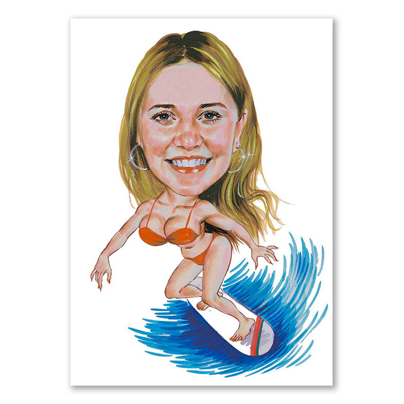 Bild von   erstellung karikatur frau aufjpg | Individuelle 🎁 persönliche 🎁 personalisierte Geschenke bedruckt ▪ bestickt ▪ graviert