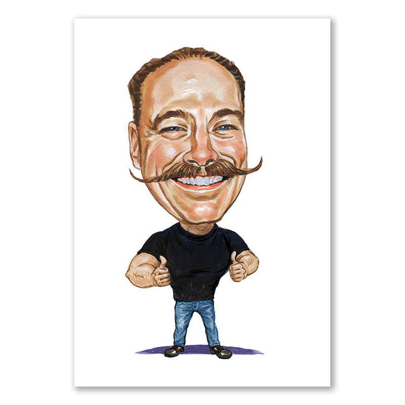 Bild von   erstellung karikatur beide daujpg | Individuelle 🎁 persönliche 🎁 personalisierte Geschenke bedruckt ▪ bestickt ▪ graviert