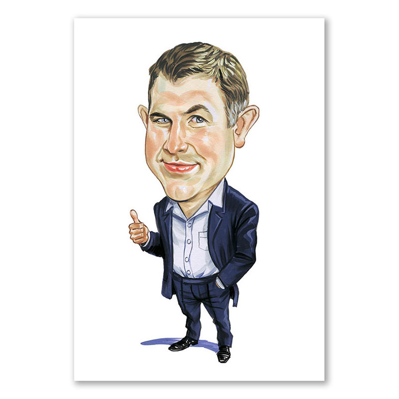 Bild von   erstellung karikatur daumen hojpg | Individuelle 🎁 persönliche 🎁 personalisierte Geschenke bedruckt ▪ bestickt ▪ graviert