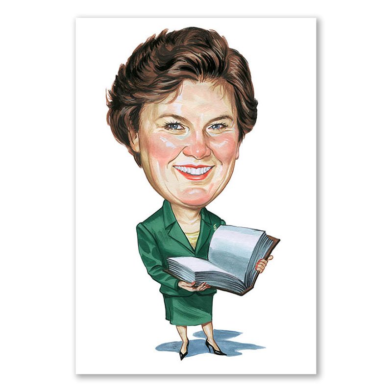 Bild von   erstellung karikatur frau mitjpg | Individuelle 🎁 persönliche 🎁 personalisierte Geschenke bedruckt ▪ bestickt ▪ graviert