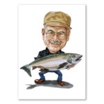Bild von   erstellung karikatur angler mijpg | Individuelle 🎁 persönliche 🎁 personalisierte Geschenke bedruckt ▪ bestickt ▪ graviert