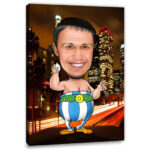 Bild von   erstellung karikatur obelix cjpg | Individuelle 🎁 persönliche 🎁 personalisierte Geschenke bedruckt ▪ bestickt ▪ graviert