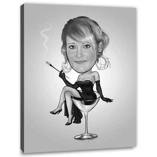 Bild von   erstellung karikatur cocktailkjpg | Individuelle 🎁 persönliche 🎁 personalisierte Geschenke bedruckt ▪ bestickt ▪ graviert