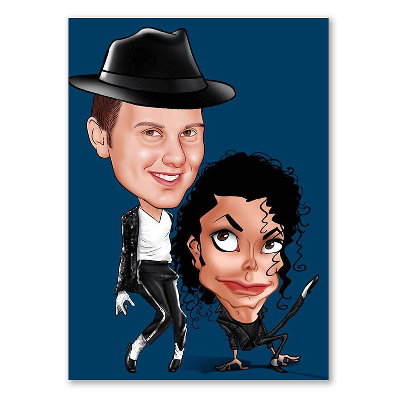 Bild von   erstellung karikatur the dancejpg | Individuelle 🎁 persönliche 🎁 personalisierte Geschenke bedruckt ▪ bestickt ▪ graviert