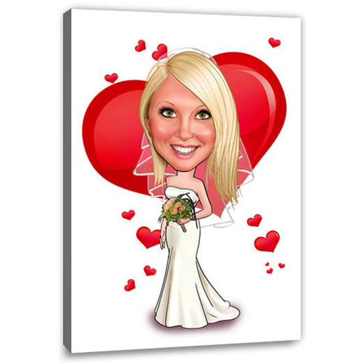 Bild von   erstellung karikatur herz cajpg | Individuelle 🎁 persönliche 🎁 personalisierte Geschenke bedruckt ▪ bestickt ▪ graviert