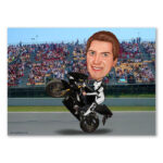 Bild von   erstellung karikatur biker stujpg | Individuelle 🎁 persönliche 🎁 personalisierte Geschenke bedruckt ▪ bestickt ▪ graviert