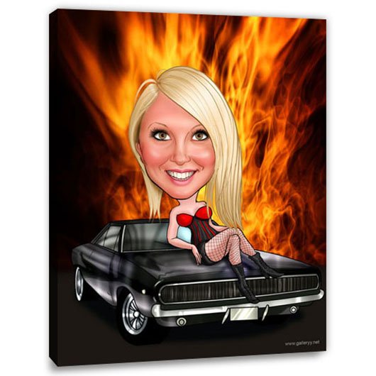 Bild von   erstellung karikatur heisserjpg | Individuelle 🎁 persönliche 🎁 personalisierte Geschenke bedruckt ▪ bestickt ▪ graviert