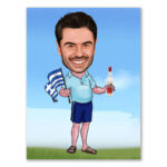 Bild von   erstellung karikatur griechenljpg | Individuelle 🎁 persönliche 🎁 personalisierte Geschenke bedruckt ▪ bestickt ▪ graviert