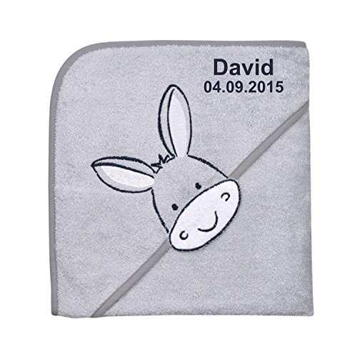 Bild von   wolimbo kapuzenbadetuch mit ihjpg | Individuelle 🎁 persönliche 🎁 personalisierte Geschenke bedruckt ▪ bestickt ▪ graviert