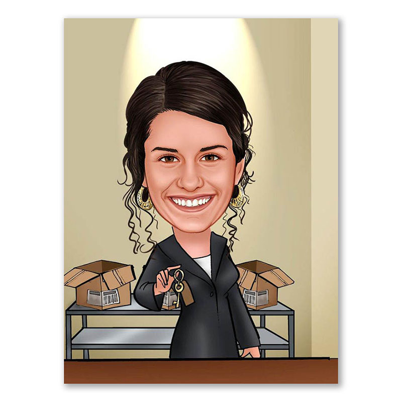 Bild von   erstellung karikatur empfangjpg | Individuelle 🎁 persönliche 🎁 personalisierte Geschenke bedruckt ▪ bestickt ▪ graviert