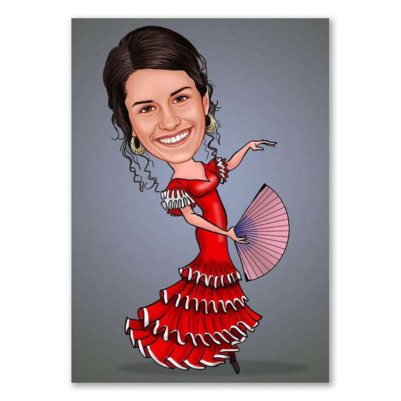 Bild von   erstellung karikatur fiesta gijpg | Individuelle 🎁 persönliche 🎁 personalisierte Geschenke bedruckt ▪ bestickt ▪ graviert