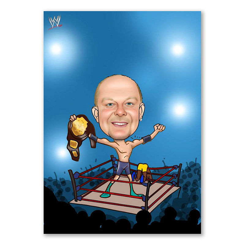 Bild von   erstellung karikatur boxchampijpg | Individuelle 🎁 persönliche 🎁 personalisierte Geschenke bedruckt ▪ bestickt ▪ graviert