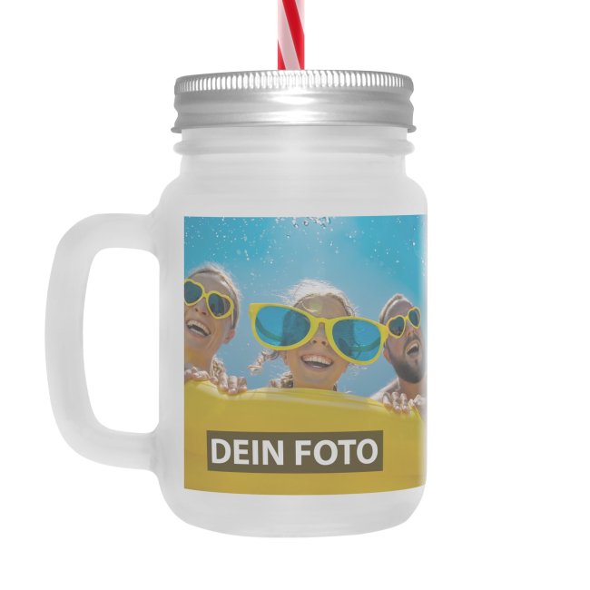 Bild von   retro trinkglas mit strohhalmjpg | Individuelle 🎁 persönliche 🎁 personalisierte Geschenke bedruckt ▪ bestickt ▪ graviert