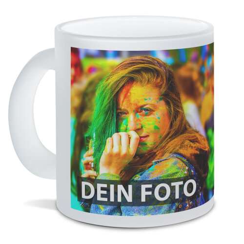 Glastasse satiniert